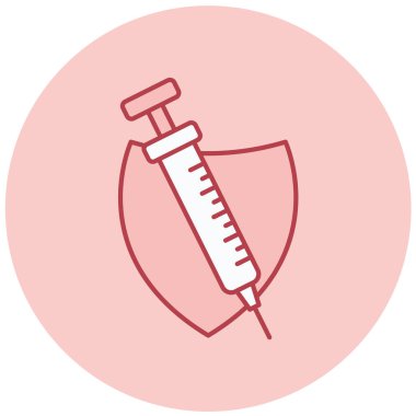 Şırınga. Web simgesi basit illüstrasyon