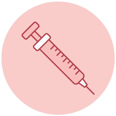 Şırınga. Web simgesi basit illüstrasyon