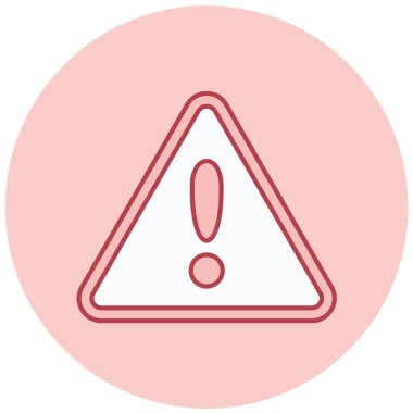 uyarı işareti simgesi, vektör illüstrasyonu