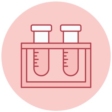 test tüp vektör simgesi