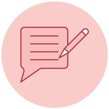 Konuşma baloncuğu simgesinin vektör çizimi