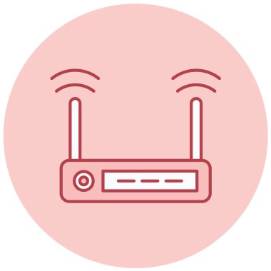 Yönlendirici. Web simgesi basit illüstrasyon