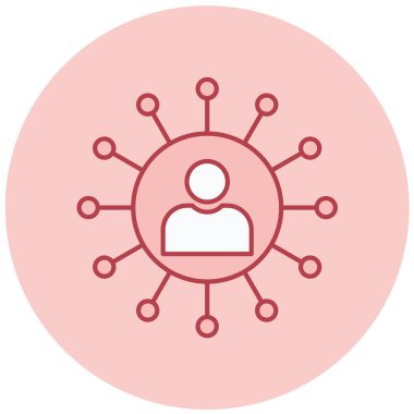 hiyerarşi. Web simgesi basit illüstrasyon
