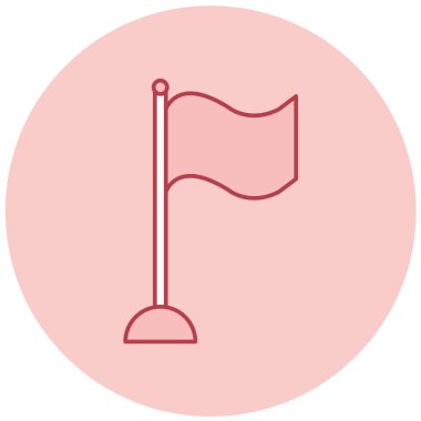 bayrak ikonu vektör illüstrasyonu