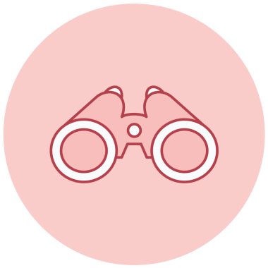 Dürbün. Web simgesi basit tasarım