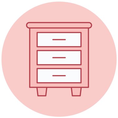 Dolap. Web simgesi basit illüstrasyon