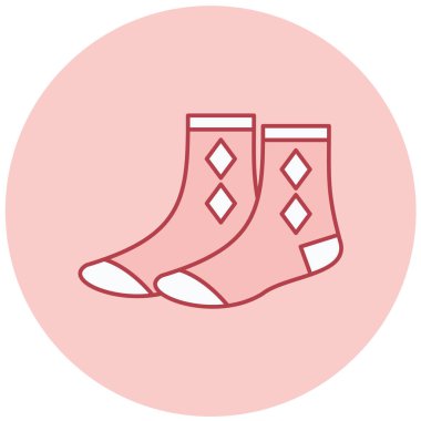 çoraplar modern simge vektör illüstrasyonu 