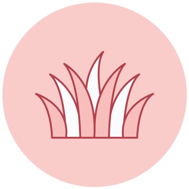 çimen modern ikon vektör illüstrasyonu 