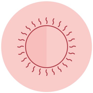 güneş modern ikon vektör illüstrasyonu 