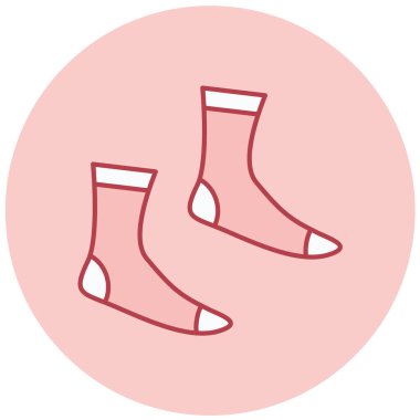 Çorap. Web simgesi basit illüstrasyon