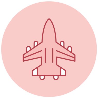 Uçak. Web simgesi basit illüstrasyon