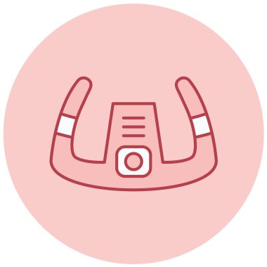 Miğfer. Web simgesi basit illüstrasyon