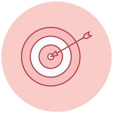 Hedef. Web simgesi basit illüstrasyon