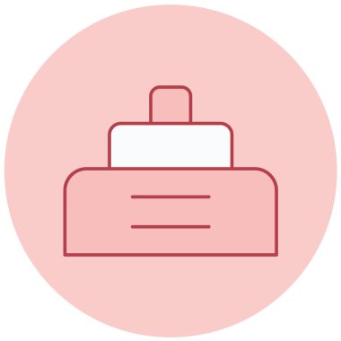 iş ve ofis satırı vektör simgesi.