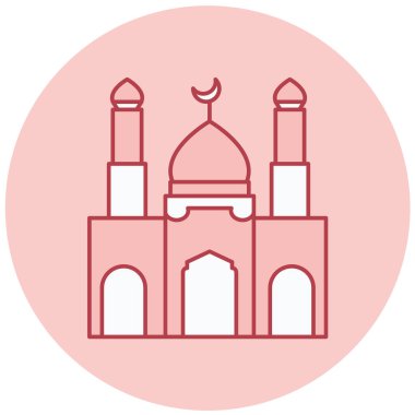 Cami. Web simgesi basit illüstrasyon