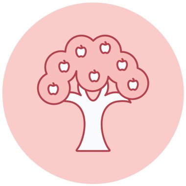 Ağaç. Web simgesi basit illüstrasyon