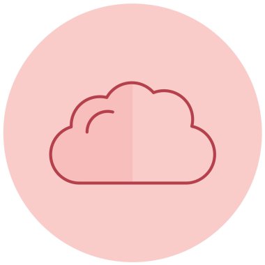 Bulut. Web simgesi basit tasarım