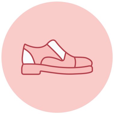 Ayakkabı. Web simgesi basit illüstrasyon