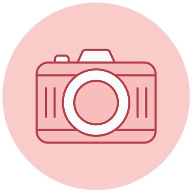 Kamera. Web simgesi basit illüstrasyon