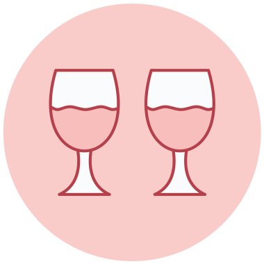 Şarap bardakları. Basit tasarım