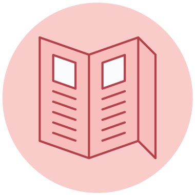 Kitap. Web simgesi basit illüstrasyon