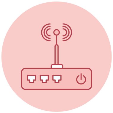 Yönlendirici. Web simgesi basit illüstrasyon