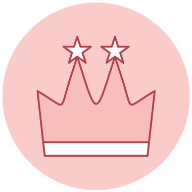 Taç simgesi, vektör illüstrasyonu