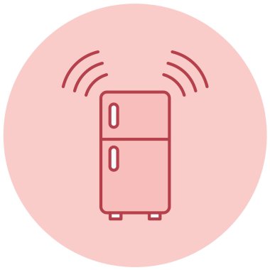 buzdolabı vektör simgesi modern basit illüstrasyon