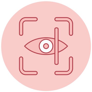 Göz vektör satırı simgesi