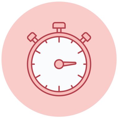 Kronometre Web simgesi basit illüstrasyon