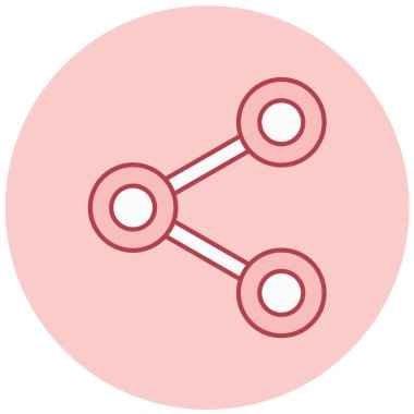 Paylaş. Web simgesi basit illüstrasyon