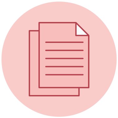 Belge. Web simgesi basit illüstrasyon