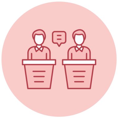 İş insanları vektör simgesi modern basit tasarım