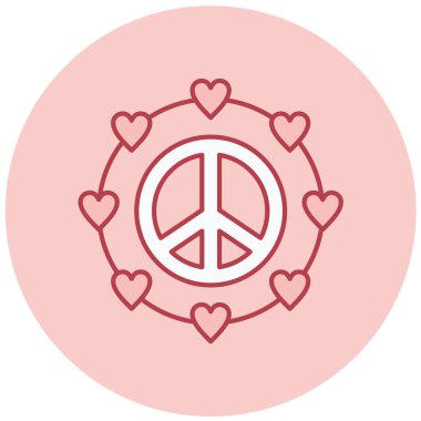 Kalp. Web simgesi basit tasarım