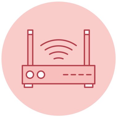 Yönlendirici. Web simgesi basit illüstrasyon