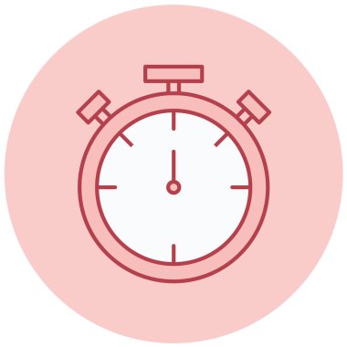 Saat. Web simgesi basit illüstrasyon