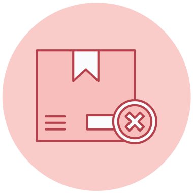 Paket var. Web simgesi basit illüstrasyon