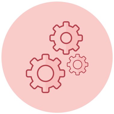 Ayarlar. Web simgesi basit illüstrasyon