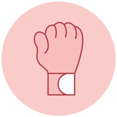 Yumruk. Web simgesi basit illüstrasyon