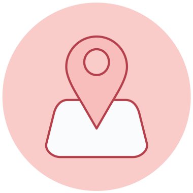 konum. Web simgesi basit illüstrasyon