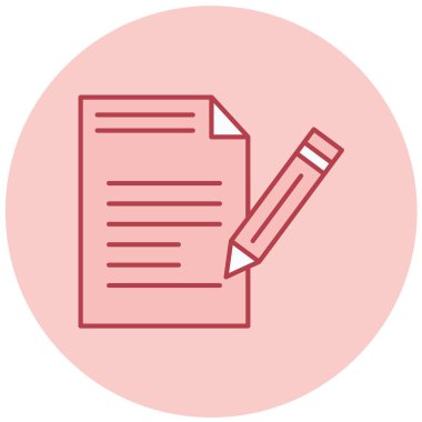 Belge. Web simgesi basit illüstrasyon