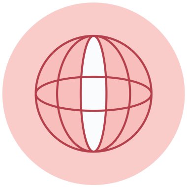 Dünya küresi. Basit resimleme