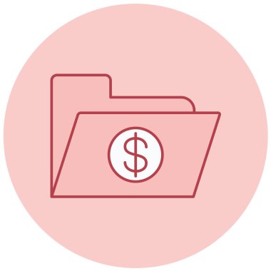 Para için. Web simgesi basit illüstrasyon