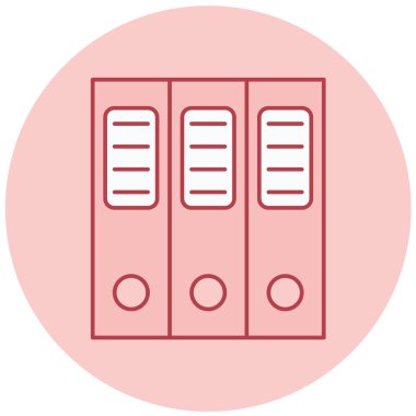 Arşiv. Web simgesi basit illüstrasyon