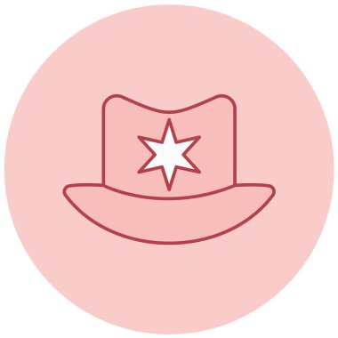 Şapka. Web simgesi basit illüstrasyon