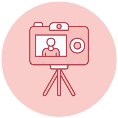 iş düz vektör simgesi