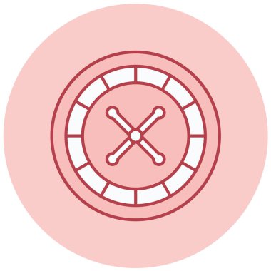 rulet simgesi vektör illüstrasyonu