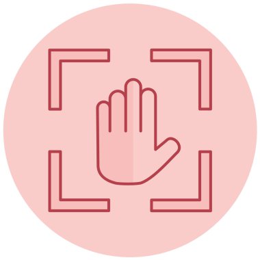 el simgesi vektör illüstrasyonu