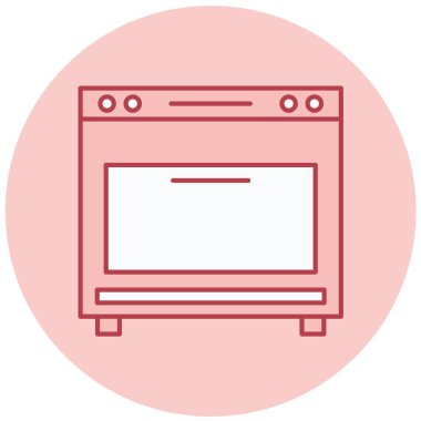 Mutfak. Web simgesi basit illüstrasyon