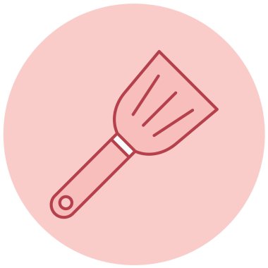 Tek fırça simgesinin vektör illüstrasyonu